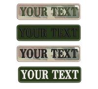 Parche de Nombre Militar Táctico Personalizado de 2 Piezas, Parche de Etiqueta de Número Personalizado para Múltiples Bolsas de Ropa Chaleco Chaquetas Funciona con Gancho y Bucle, Respaldo de Hierro