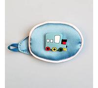 Parche de ojo de caricatura única y sedosa para entrenamiento perezoso de ambliopía y estrabismo corregido parches para los ojos para niños - (patrón de coche) ojo izquierdo