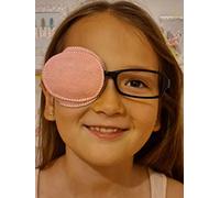 Parche de ojo rosa bebé para gafas, parche de ambliopía de color liso liso | Cubierta de ojo perezoso reutilizable para niños y adultos | Parche suave y transpirable para gafas | Terapia de oclusión
