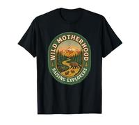 Parche de Oso Salvaje para Madre y Madre para el día de la Madre Camiseta