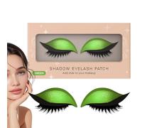 Parche de Pestañas con Sombra de Ojos Integrada - Maquillaje De Ojos Adhesivo Reutilizable Para Mujer - Parche Impermeable para Pestañas con Sombra para Mujeres Festival Viaje Boda Cosplay Noche Fuera