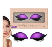 Parche de Pestañas con Sombra de Ojos Integrada | Pegatinas Postizas Reutilizables Para Una Mirada Impactante - Antimanchas Y Duraderos Para Mujer En Eventos Fiesta Viaje Noche Boda Halloween Sesión D