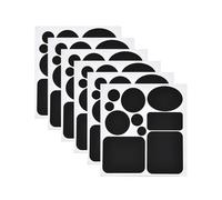 Parche de reparación de chaquetas de plumón, 6 unidades negro impermeable nylon tela yesos, equipo deportivo al aire libre ropa reparación cinta, para sacos de dormir mochilas Chaquetas Ropa Ropa