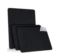 Parche de Reparación de Lino, 20 x 28 cm Parche de Lino Autoadhesivo, 3 Piezas Tela Autoadhesiva Para Tapizar, Parches para Sofa Tela, Para Sofás, Asientos de Coche, Sillas de Oficina, Negro