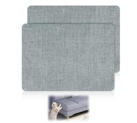 Parche de Reparación de Lino 20x28cm(2 pcs), Gris claro Tela Autoadhesiva para Tapizar Sofás, Asientos de Coche y Muebles, Duraderos y Ecológicos