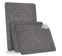 Parche de Reparación de Lino, 3 Piezas 20 x 28 cm Parche de Lino Autoadhesivo, Gris oscuro Tela Autoadhesiva,Tela Autoadhesiva para Tapizar, Para Sofás, Asientos de Coche, Sillas de Oficina