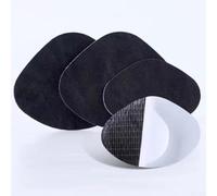Parche de reparación de zapatos de tela con plantillas adhesivas y protector de talón para restaurar el empeine del zapato y mejorar la amortiguación en la plataforma (B negro)