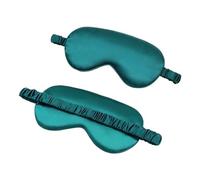 Parche de seda de imitación para los ojos, máscara para dormir, para viajes, relajación, protección para dormir, herramientas suaves para el cuidado de los ojos (verde, 3 unidades)