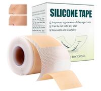 Parche de Silicona para Cicatrices, silicone scar sheets, Lámina Reutilizable y Lavable, Ayuda Mejora la apariencia visible, para suavizar la piel Para rostro y cuerpo, 4cm x 3m