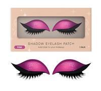 Parche de sombra de pestañas | Sombra reutilizable para maquillaje de ojos - Pegatinas impermeables y resistentes a la suciedad para Halloween, salida nocturna, cosplay, sesión de fotos de novia