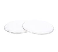 Parche de Tambor, Parche de Fijación Firme de una Sola Capa, 2 Uds., Mejora de Tono, Borde de Aleación de Aluminio para Instrumento(blanco)