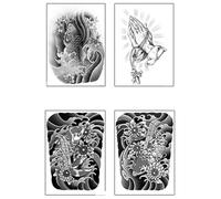 Parche De Tatuaje De Jugo De Hierbas Antebrazo Todo Incluido Brazo De Flor De Cerezo Impermeable Y Resistente Al Sudor Cubierta De Cicatriz Personalizada Semipermanente