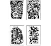 Parche De Tatuaje De Jugo De Hierbas Antebrazo Todo Incluido Brazo De Flor De Cerezo Impermeable Y Resistente Al Sudor Cubierta De Cicatriz Personalizada Semipermanente