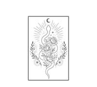 Parche De Tatuaje Starlight Snake Totem Juice, Resistente Al Agua, Reproducción Continua De Colores, 1-2 Semanas