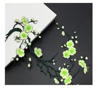 Parche de tela floral bordado 2 piezas de apliques flor ciruelo for ropa, parche bordado, adhesivo tela for planchar, for manualidades, costura, reparación bordada(Color 17)