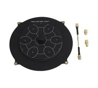 Parche de triple alimentación de alta ganancia de 5,8 GHz, 150 mm, 14 dBi para sistema de cámara FPV, diseño de lóbulo lateral bajo para puerto hembra SMA, negro (negro)