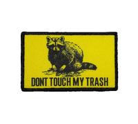 Parche de velcro «Don'T Touch My Trash», parche de mapache, parches de velcro para impresión táctica, moral con gancho para manualidades, ropa, mochila, sombrero, mochila