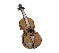 Parche de violín, parche de música bordado para planchar o coser, para ropa, etc. 10 x 4 cm