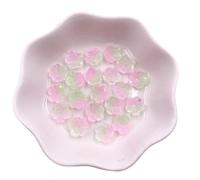 Parche Decorativo De Flores 200 Uds. 10mm colorido 3D flor Nail Art Flatback Rhinestone 1 Agujero cuenta álbum de recortes boda apliques DIY manicura accesorios Decoración(Color6)