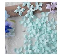 Parche Decorativo De Flores Pétalos de flores artificiales de 3cm, pétalos falsos for decoración del hogar, tarjetas de álbum de recortes, manualidades, apliques de satén, 100 Uds.(S)
