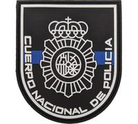 Parche del Cuerpo Nacional de Policía de España con fijación adhesiva en la parte trasera. Parche policial.