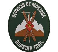 Parche del servicio de montaña de la guardia civil. GREIM. CAEM La forja de un rescate. Parche de PVC con velcro.