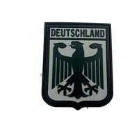 Parche Deutschland Royal Escudo de Armas Bandera de Alemania Gris águila Imperial Gris PVC Paintball Airsoft