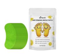 Parche eliminador de olores, parche desodorante de zapatos, 20 piezas, absorbe el sudor, ligero, transpirable, duradero, reutilizable, cómodo, no tóxico, eliminador de olores para calzado, 3.94 x 5.91