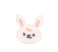 Parche for remendar ropa, 2-5 CM, 30 piezas de calcomanías bordadas for planchar, coser for prendas y chaquetas(White Rabbit 3.2 * 3.2cm)