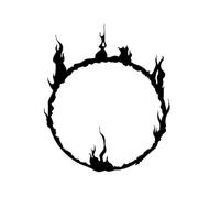 Parche Gris Áspero Del Tatuaje Del Tótem Del Diseño Del Anillo De La Llama Para La Prenda Impermeable Del Artículo De 1-2 Semanas