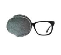 Parche gris para gafas, parche de ambliopía de color liso | Cubierta de ojo perezoso reutilizable para niños y adultos | Parche suave y transpirable para gafas | Terapia de oclusión cómoda (tamaño