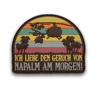 Parche “Herrero de campo "Feldschmiede ® | Bundeswehr "Napalm in the Morning" | Parche de goma con velcro | Parche divertido | 7 cm x 5,5 cm