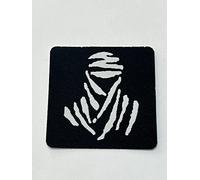 Parche microadhesivo de HD/Jacquard (alta definición) TUAREG termoadhesivo, micro hilo, Dimensiones: 6 x 6 cm de altura x 6 cm de ancho - Fabricado en Italia