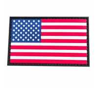 Parche Militar Táctico Bandera de Estados Unidos USA 3D PVC - Sistema de Fijación Resistente Hook&Loop - Insignia americana para Mochila Airsoft Supervivencia Outdoor Crossfit Personalizable