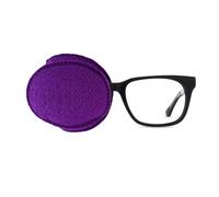 Parche morado para gafas, parche de ambliopía de color liso | Cubierta de ojo perezoso reutilizable para niños y adultos | Parche suave y transpirable para gafas | Terapia de oclusión cómoda (tamaño