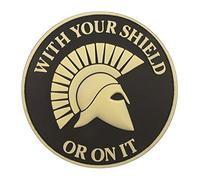 Parche Moral PVC Espartano compatible con Velcro Parches para Mochilas,Parche PVC,Parches para Gorras,Parche Espartano,Parches de Airsoft,Parches Tácticos,Parches Morale (Brilla en la Oscuridad) Parch