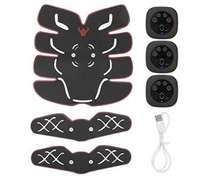 Parche Muscular de Fitness, Cinturón de Tonificación Abdominal, 6 Mods, Parche de Entrenamiento Muscular Abdominal Portátil, Adhesivo de Masaje para el Brazo del Cuerpo