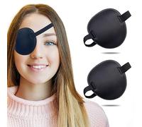 Parche ocular ajustable para tratar la ambliopía u ojo vago, válido para el ojo derecho o izquierdo (2 unidades)