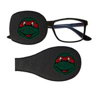Parche para ambliopía, para adultos y niños, diseño #18 de Tortugas Ninja en color negro