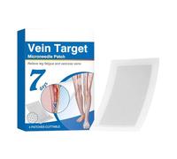 Parche Para Comodidad De Piernas Target Vein (paquete De 4) - Natural Y Transpirable Para Piernas Pesadas & Venas Varicosas | Cuidado Venoso Con Microagujas Para Mujeres, Hombres Y Personas M