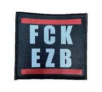 Parche para coser o planchar del FCK BCE | Contra el Banco Central Europeo, Fuck BCE, parches de planchado, contra bancos, divertidos sátira política, 10 x 10 cm (FCK BCE)