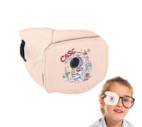 Parche para cubrir los ojos, almohadilla de oclusión de algodón transpirable para soporte de ambliopía, fijación ligera y ajustable, ayuda para el cuidado de los ojos y reutilizable, para niños
