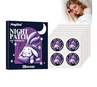 Parche para Dormir Nocturno, Parche para Dormir con Dibujos de Plantas, Parche para el Cuidado del Sueño, Ayuda a Conciliar el Sueño, 28 Parches