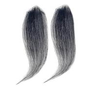 Parche Para El Cabello Peluca De Reemplazo De Flequillo De Cabello Humano Real,Parches Invisibles Para La LíNea Del Cabello En La Frente,Flequillo Para Hombres Y Mujeres(2PCS 15cm,2x2x3)