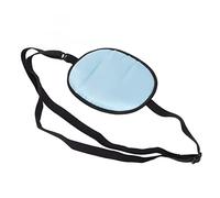 Parche para el Ojo Parche para el Ojo de Seda, Parches de Seda para un Solo Ojo Correa de Ajuste para la Corrección del Estrabismo Parches para el Ojo Elásticos Cómodos Y Transpirables para(Azul)