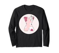 Parche para Mujer, con Texto en inglés X, Color Rosa Manga Larga