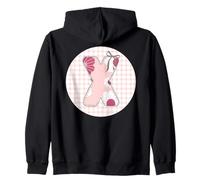 Parche para Mujer, con Texto en inglés X, Color Rosa Sudadera con Capucha
