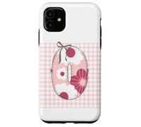 Parche para Mujer, diseño de Letra O, Color Rosa Carcasa para iPhone 11