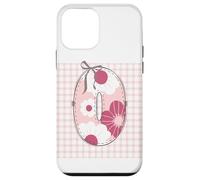Parche para Mujer, diseño de Letra O, Color Rosa Carcasa para iPhone 12 Mini