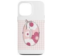 Parche para Mujer, diseño de Letra O, Color Rosa Carcasa para iPhone 13 Pro MAX